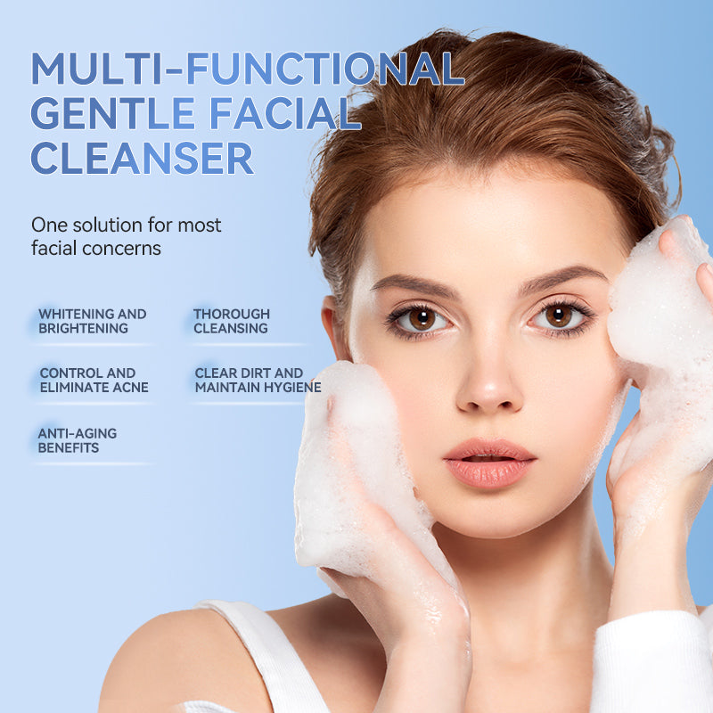TJE Amino Acid Brightening Facial Cleanser - Anti-Aging, Whitening, and Hydrating Formula with Lauryl Glutamic Acid, Niacinamide for Oily Skin and for Sensitive Skin